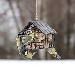 Foderhus til mejsebolde - sort