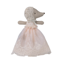 Baby Mus i d�bskjole - rosa.