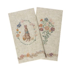 Serviet 16 stk - pske - hare m. grn sljfe