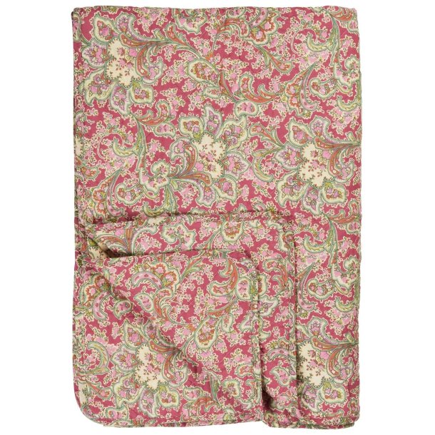 Quilt tppe - hindbrfarvet m/paisleymnster