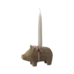 Lille julegris i tr - natur