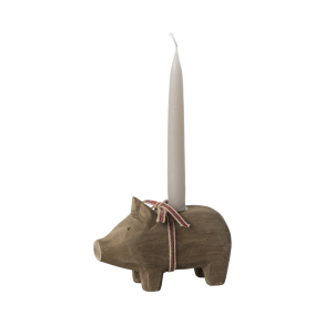 Lille julegris i tr - natur