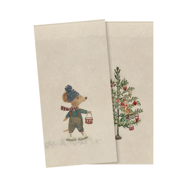 Serviet - julemotiv - 20 stk - small