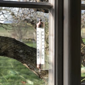 Udendrs termometer - kobberfinish