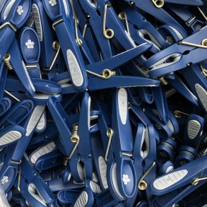 12 stk tjklemmer - mrk bl/gr