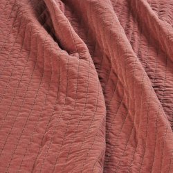 Sengetppe - Brick, brown