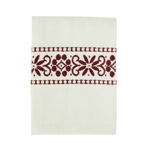 Viskestykke med broderi - vinrd