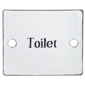 Emalje skilt - toilet