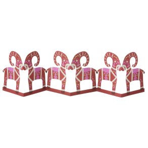 Bord guirlande - rd julebuk