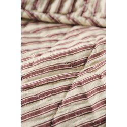 Quilt t�ppe - sand m/m�rk blomme