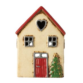 Keramikhus med juletr