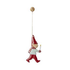 Metal ophng - Nisse med stearinlys