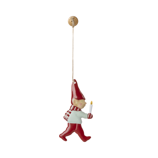 Metal ophng - Nisse med stearinlys
