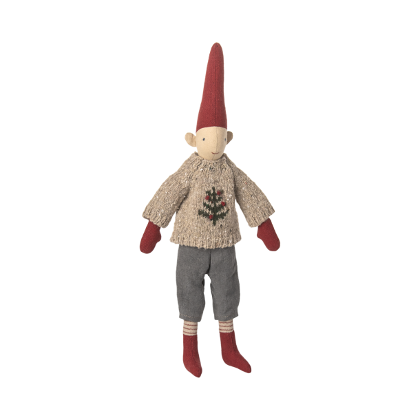 Mini Nisse, str. 2 - Dreng - strikket sweater. Forudbestil her! Levering medio oktober.