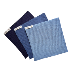 3 karklude - bl nuancer - kologisk bomuld