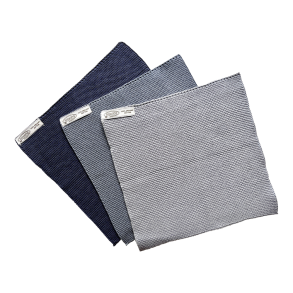 3 karklude - stormbl nuancer - kologisk bomuld