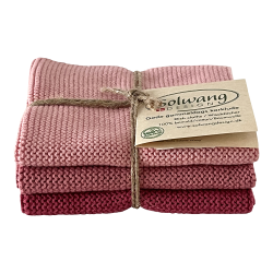 3 karklude - stvet rd - kologisk bomuld