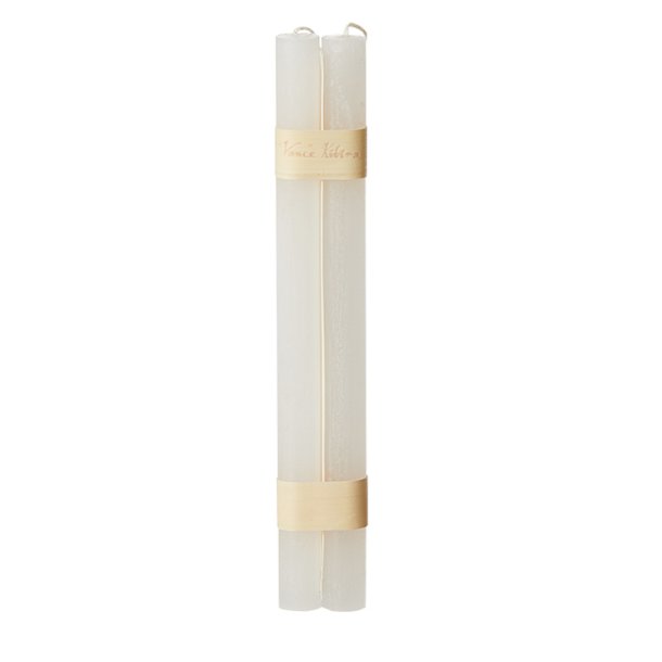 Paraffin stagelys - 2 stk - hvid