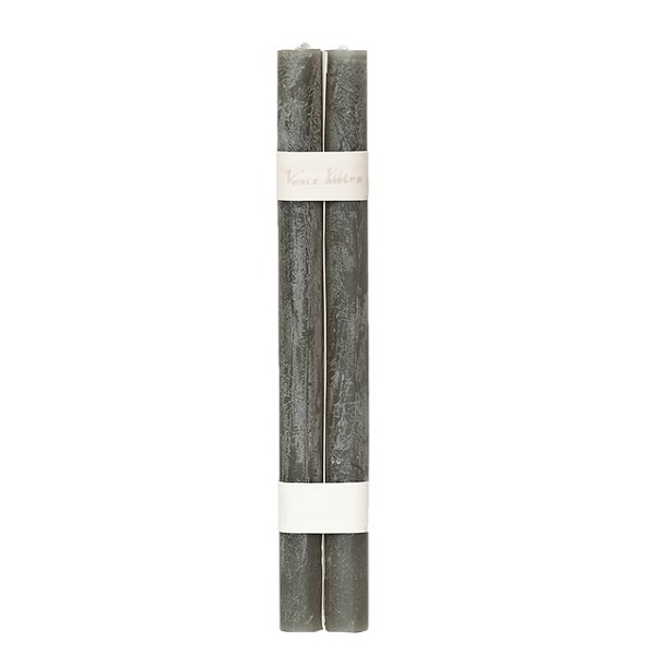 Paraffin stagelys - 2 stk - brunt oliven