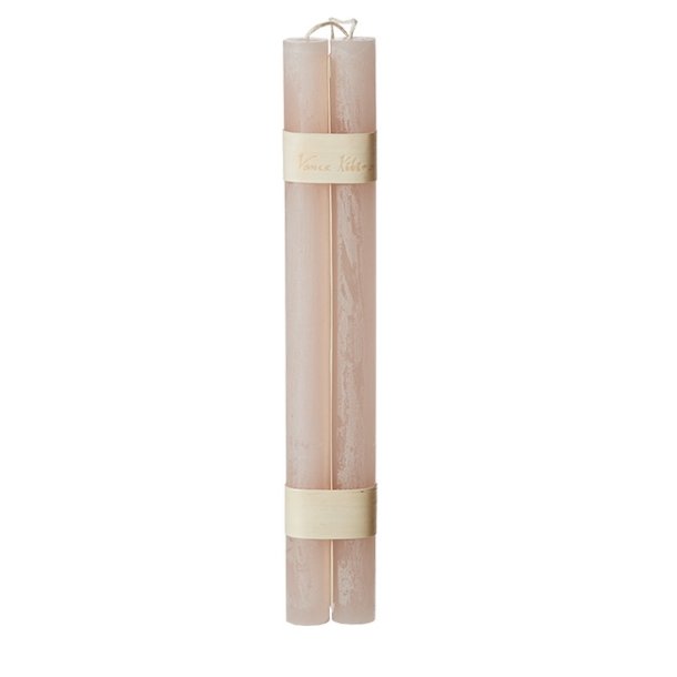 Paraffin stagelys - 2 stk - soft pink
