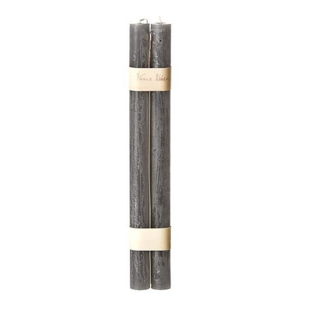Paraffin stagelys - 2 stk - grey