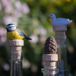 Flaskeprop m. kogle - hndskret i tr