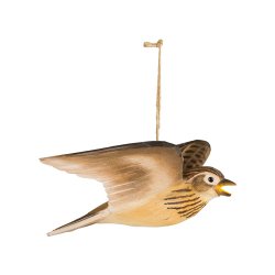 L�rke - flyvende - h�ndsk�ret tr�figur