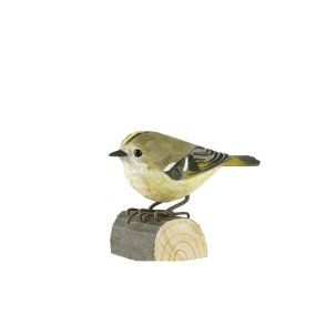 Fuglekonge - h�ndsk�ret tr�figur