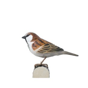 Gr�spurv - h�ndsk�ret tr�figur