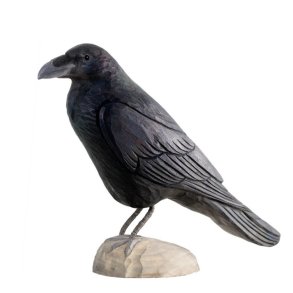 Ravn - h�ndsk�ret tr�figur