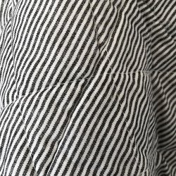 Skuldertaske - quiltet - hvid/mrkegr