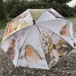 Paraply - m. vilde dyr