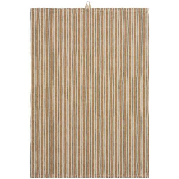 Viskestykke - m/mustard og gr�nne striber