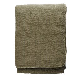 Sengetppe -  Khaki, dark green