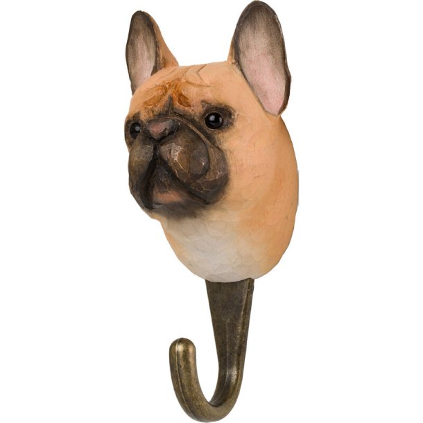 Fransk Bulldog - knage - tr/metal