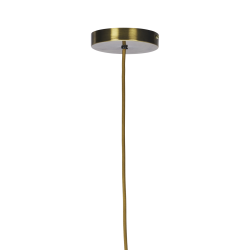 Emalje lampe - messing farvet