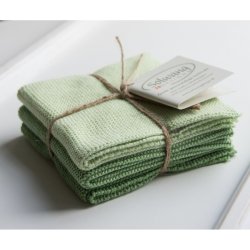 3 karklude - grnne nuancer - kologisk bomuld