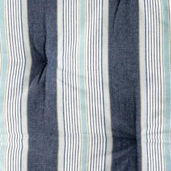 Madrasse 60 x 100 cm - stribet - bl�/hvid/sand