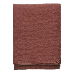 Sengetppe - Brick, brown