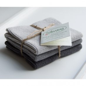 Solwang karklude - gr nuancer - kologisk bomuld