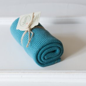 Solwang hndklde - azurbl - kologisk bomuld