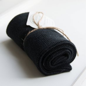 Solwang hndklde - sort - kologisk bomuld