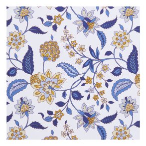 Serviet - blomst bl - 20x20 cm - 50 stk